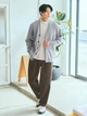 Кардиган Uniqlo розмір L сірий (04) (478547) - изображение 4