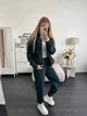 Женский костюм повседневный зеленый 46-48 р849.342 - изображение 2