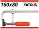 Струбцина YATO, кованая с пластиковой рукояткой, 160×80 мм - изображение 2
