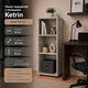Стелаж для книг і зберігання Kontinent Ketrin 42х42,5х90 см 3 відкриті полиці Дуб сонома - зображення 4