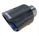 Автомобильная прямая выхлопная труба akrapovic tp-ct 10 63-101 мм из углеродного волокна - изображение 1