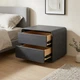 Приліжкова тумба RIAS P328 з двома ящиками 40x40x47 см Dark Grey (3_08158) - зображення 7