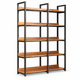 Стелаж RIAS G633A Loft 5 полиць 120x30x143 см Rosewood-Black (3_08139) - зображення 1