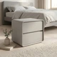 Приліжкова тумба RIAS P328 з двома ящиками 50x40x47 см LightGray (3_08160) - зображення 8