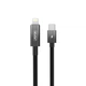Кабель Aspor A088 Nylon Cable Wattage Display Type-C - Lightning 27W/1м- чорний - зображення 2