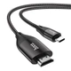 Кабель HOCO UA16 Type-C to HDTV HD on-screen cable Metal Gray - зображення 1
