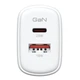 Зарядний пристрій Armorstandart 1xUSB-C + 1xUSB 25W GaN white (ARM89532) - зображення 2