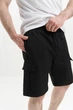 Мужские карго шорты черные Cargo Shorts Black 6XL - изображение 5