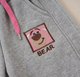 Детские штаны джоггеры для девочки с нашивкой Мишка Lotso, цвет Серый, Размер 130 (Весна-Осень) - изображение 5