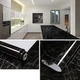 Самоклеящаяся Пленка 5м Черная Мрамор для Кухни Kitchen Sticker Мраморная Наклейка 3м на 60см - изображение 2
