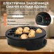 Электрическая такоячница RAF R.527Takoyaki Maker для пончиков и мясных шариков (18 ячеек) - изображение 1