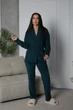 Жіночий домашній комплект (кофта на запах+штани) Uaclothes 50-52 Зелений (like36481-169071358) - изображение 1
