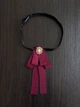 Елегантна брошка-бант із перлиною Honey Fashion Accessories бордовий (30к056) - изображение 5