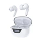 Бездротові навушники Choetech BH-T60 White TWS, Bluetooth 5.3, ANC+ENC, LED-дисплей - зображення 1