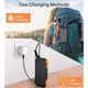 Повербанк Choetech 10000mAh 2xUSB-A 1xUSB-C solar panel Qi-5W Black-Orange (B659-OR) - зображення 7