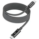 Магнитный кабель для передачи данных Choetech USB-C M-M PD 60W LED-дисплей 1.2м Gray (XCC-1067-GY) - изображение 2