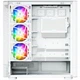 Корпус Modecom VOLCANO AQ500 ARGB MIDI Tower із LCD дисплеєм 6.2” 4x120mm без БЖ White (MC-A-AQ500-4FA-W) - зображення 5