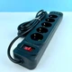 Подовжувач мережевий UA Power F25U 5 розеток 3 USB Type-C 4 м Black - зображення 5