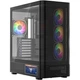 Корпус Modecom VOLCANO AQ400 ARGB MIDI Tower із LCD дисплеєм 6.2” 4x120mm без БЖ Black (MC-A-AQ400-4FA-B) - зображення 1