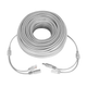 Патч-корд комбінований Voltronic RJ45+DC 15 м передача відео та харчування Grey - зображення 2