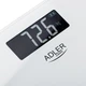 Весы напольные электронные Adler AD 8194 White до 180 кг, аккумуляторные USB-C, точность 100 г, LCD-дисплей, закаленное стекло - изображение 4