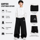 Спортивные штаны baggy XIN.QD для мальчика широкие 10-15 лет,Черный, 146 - изображение 3
