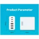 Адаптер сетевой XO L133 3USB, 3Type-C, QC, 1.5 м, белый - изображение 3