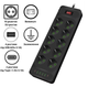 Подовжувач мережевий UA Power F35U, 10 розеток, 4USB, 2Type-C, 4 м, чорний - зображення 6