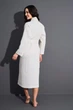 Женский халат вафельный с поясом Nusa 4270, L/XL, Кремовый - изображение 4