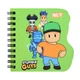 Блокнот фігурний Yes Stumble Guys Green 100x100 30 аркушів клітинка - зображення 1