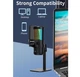 Профессиональный студийный конденсаторный микрофон Jmary MCPW13 USB RGB Black - изображение 9