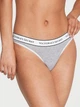 Комплект з 3 котонових трусиків-стрінгів Victoria's Secret 3-Pack Logo Cotton Thong Panties M мікс кольорів 27252341 - изображение 2