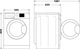Стиральня машина Whirlpool серии FreshCare+ FFB11469BCVUA, фронтальная, полноразмерная, 60,5 см, 11 кг, 1400, класс B/A/B, 14 программ, пар, дисплей, инвертор, белый - изображение 5