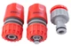 Пистолет распылитель для полива Intertool GE-0005 8 функций хром x 1 адаптер x 2 коннектора - изображение 4