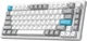 Клавиатура игровая беспроводная GamePro Asgard Yord MK266WH Bluetooth и 2.4G, USB, механическая Super Red Switch, RGB подсветка, белая - изображение 2