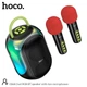 Портативная колонка Hoco DS68 Cool RGB Bluetooth 6.0, 10W, TF, с 2 микрофонами, аккумулятор до 3 часов работы, черная - изображение 2