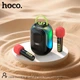 Портативная колонка Hoco DS68 Cool RGB Bluetooth 6.0, 10W, TF, с 2 микрофонами, аккумулятор до 3 часов работы, черная - изображение 7