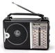 Портативное радио Golon RX A606AC AM, FM, питание от сети 220V и аккумулятор до 6 часов работы, черное - изображение 1