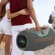 Портативна Bluetooth колонка Hopestar A6 Club Gray, 200 Вт, RGB підсвічування, IPX6, караоке (мікрофон), 24000 мАг, TWS, ремінь, сіра - зображення 5