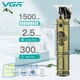 Машинка (триммер) для стрижки волос и бороды VGR V-085 Professional 3 насадки STRONG BATTERY - изображение 6