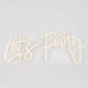 Светодиодная (LED) неоновая вывеска "Let's Party", от USB, оранжевая, 56*24 см (9318-008) - изображение 1