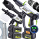 Акумуляторна мийка високого тиску Toolme TM280 PRO BRUSHLESS 450 Вт з алюмінієвою помпою, 2 АКБ 21В, піногенератор - изображение 4