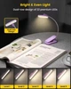 Акумуляторна гнучка обертова Лампа на прищіпці з таймером Glocusent A24 Rotatable Book Light book light для читання в ліжку дворядна конструкція з 22 світлодіодами |2700/3400/6000K, 100h, 1000mah| Фіолетовий - зображення 6