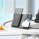 Беспроводная зарядка Qi 3в1 HOCO CQ2 Flash folding QI |27W Max| Док-станция для iPhone+iWatch+Airpods Black - изображение 7