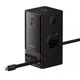 Мережевий зарядний пристрій Baseus GaN5 PowerCombo Digital PowerStrip 65W 2AC+USB+Type-C + кабель Baseus Type-C to Type-C 100W 20V/5A 1м Чорний - зображення 9