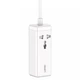 Компактное сетевое зарядное устройство с USB LDNIO SC1418 |2Type-C/2USB, 65W/5A, PD/QC4.0+| с 5 розетками и кабелем 2м. Белый - изображение 4