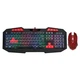 Комплект Проводная Игровая Клавиатура и Проводная Игровая Мышь с RGB подсветкой Набор 2 в 1 XTRIKE ME MK-503 (UA/RU/ENG раскладка/RGB подсветка) Черный - изображение 1