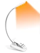 Настільна портативна лампа на прищіпці з акумулятором Glocusent Glocusent Mini clip-on book light A11 1800/3400/6000K 80h Білий - зображення 1