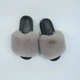 Женские вулични тапочки Пушистики из эко-меха 38-39 (25см) Коричневые - изображение 10