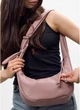 Женская сумка Хобо из экокожи SAMBAG Пудровый (5441030813) - изображение 6